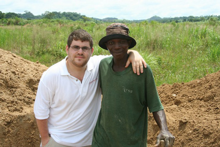 A Member of the Rapaport Team with a Miner